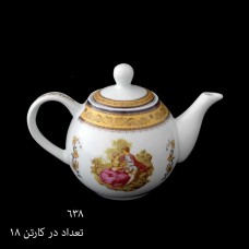 چینی پردیس کاشان لمونژ طلایی قوری کوچک638-354